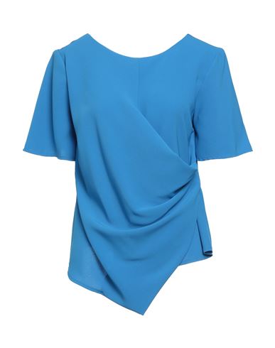 Kaos Woman Top Azure Size 2 Polyester, Elastane In Blue