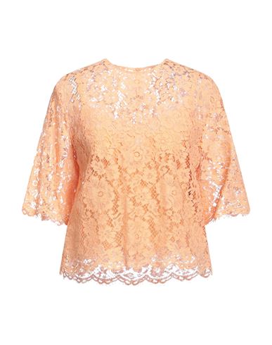 Dolce & Gabbana Woman Top Orange Size 14 Cotton, Viscose, Polyamide