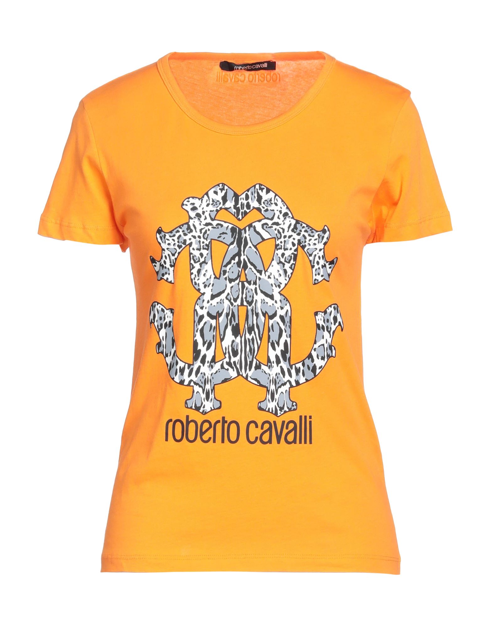 Roberto Cavalli T-shirts In Orange