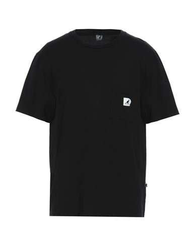 Kangol Man T-shirt Black Size Xs Organic Cotton