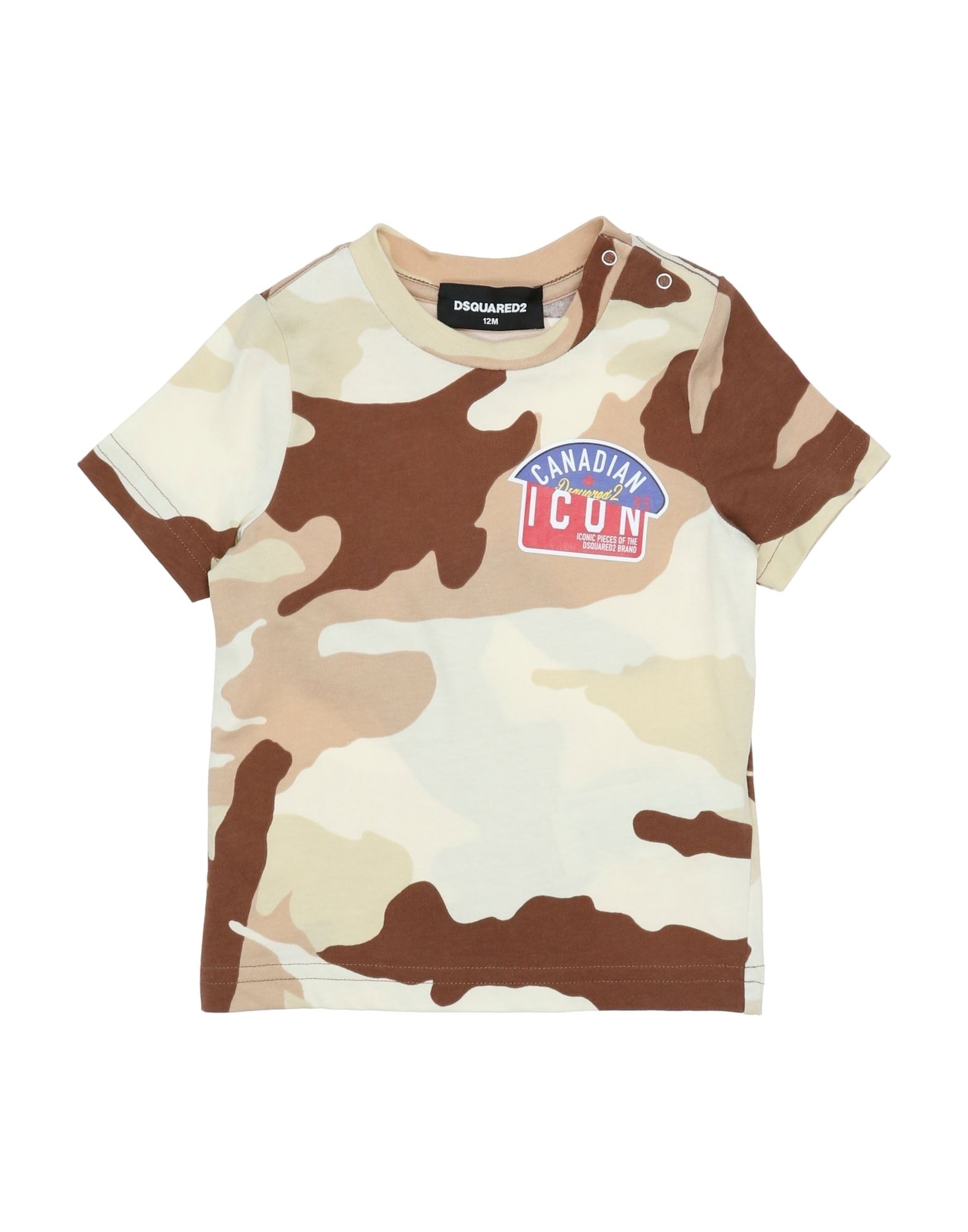 Dsquared2 Kids' T-shirts In Beige