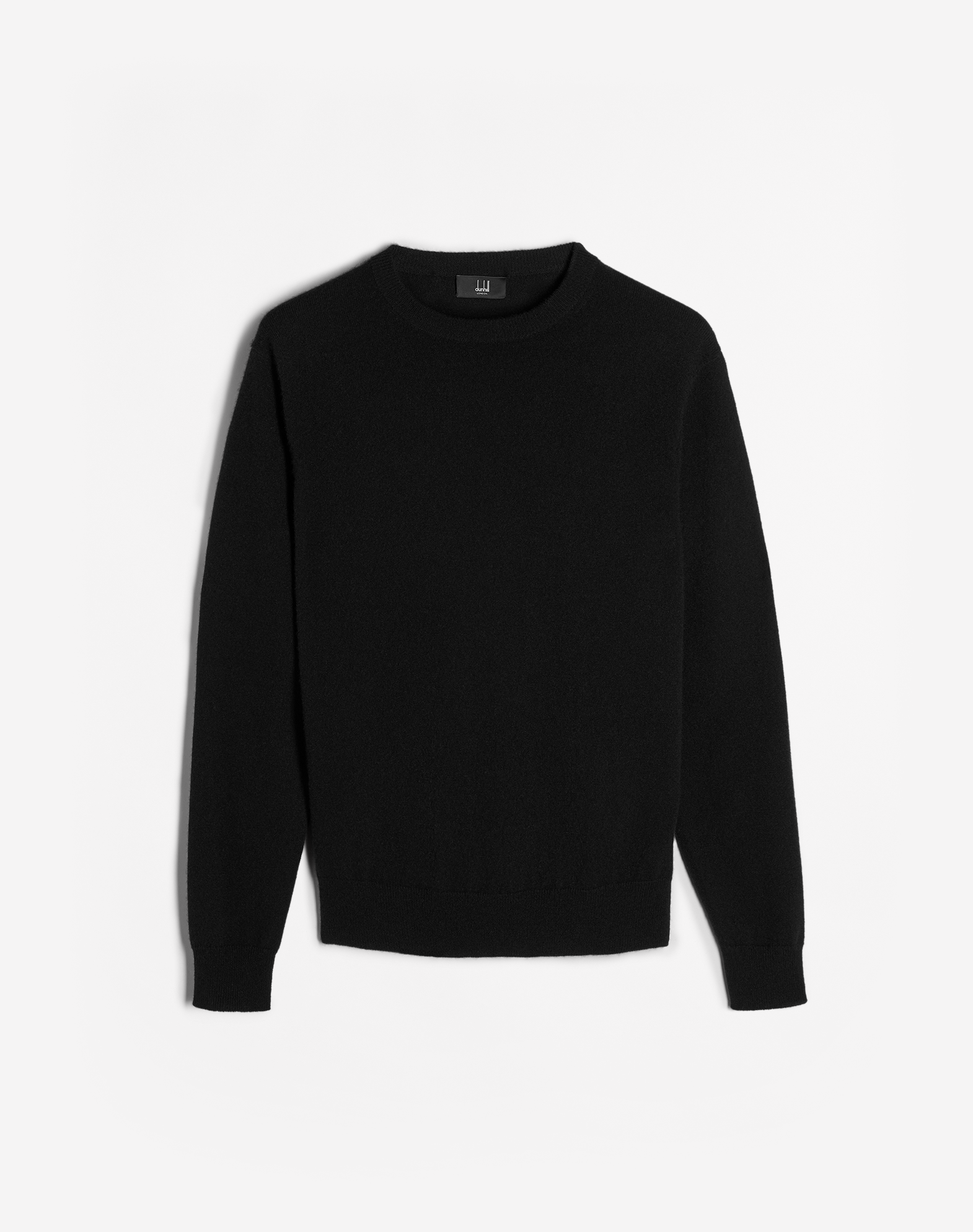 Dunhill Classic Cashmere Crew Neck Jumper In Black