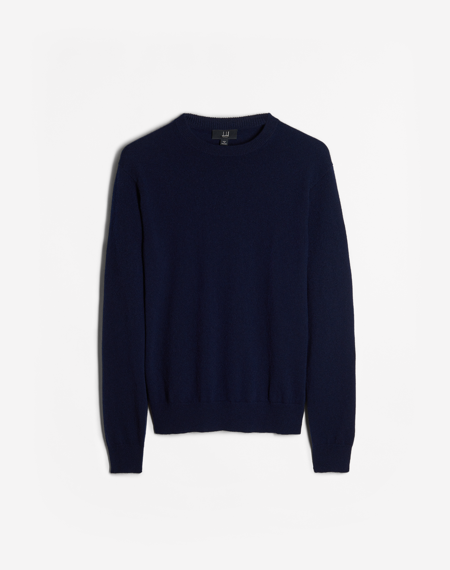 Dunhill Classic Cashmere Crew Neck Jumper In Blue