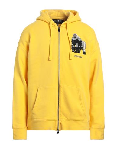 Hydrogen Man Sweatshirt Yellow Size Xxl Cotton