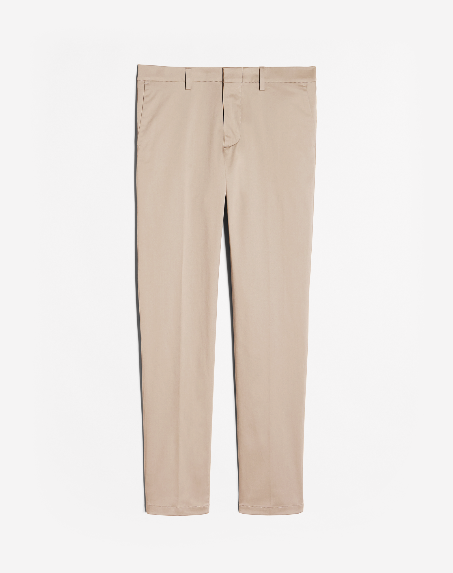 Dunhill Cotton Silk Chinos In White
