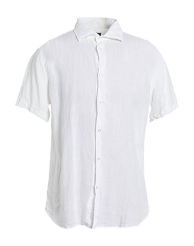 Bulgarini Man Shirt White Size 17 Linen