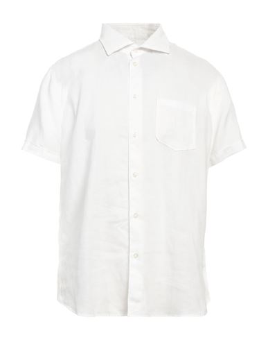 Bulgarini Man Shirt White Size 17 Linen