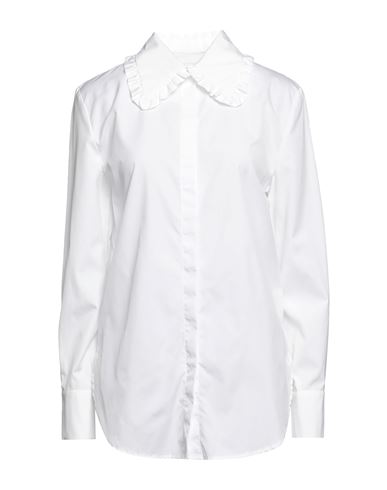 Douuod Woman Shirt White Size 10 Cotton