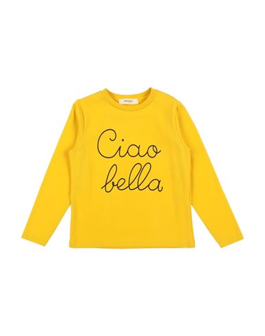 Vicolo Babies'  Toddler Girl T-shirt Yellow Size 4 Cotton, Elastane