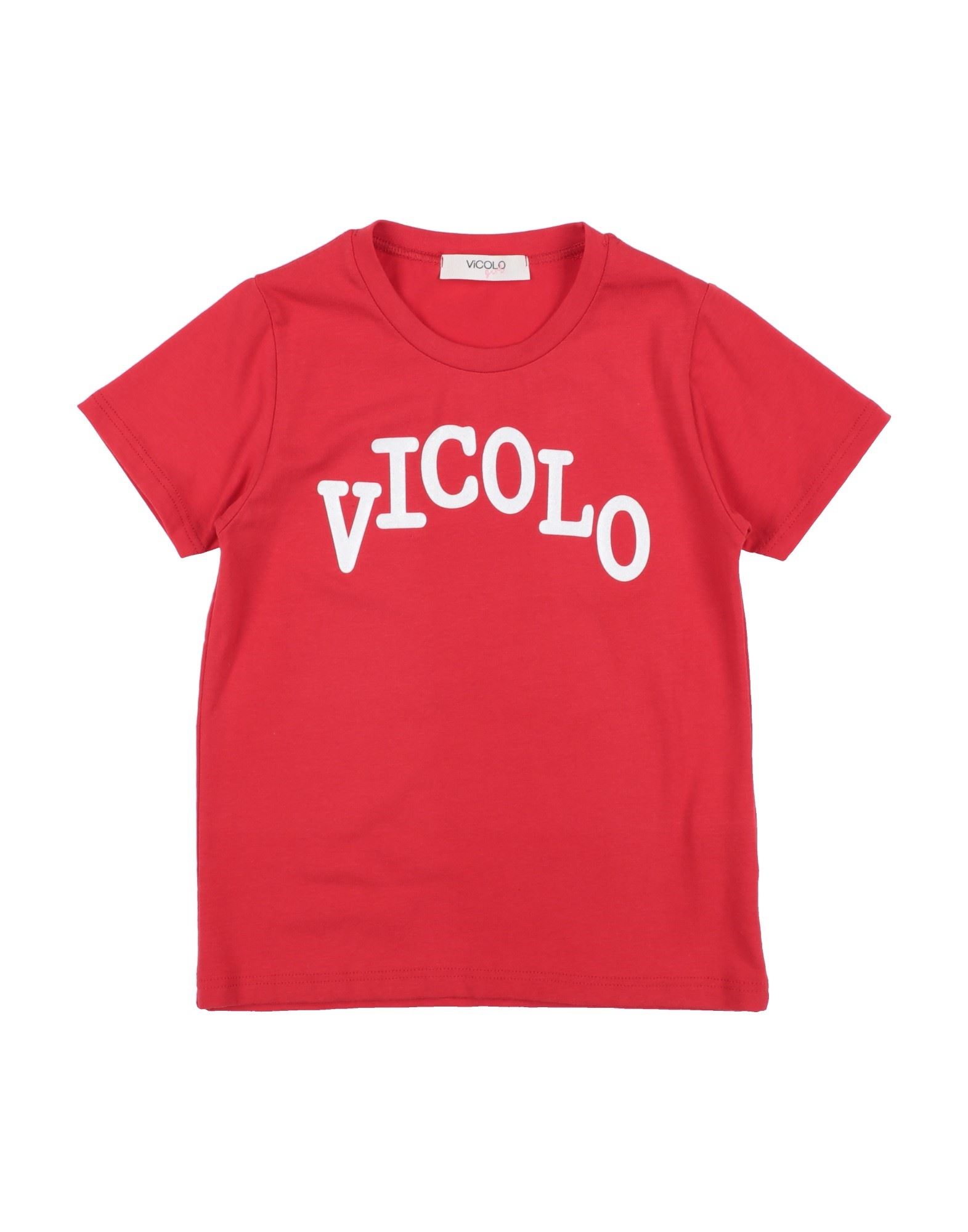 Shop Vicolo Toddler Girl T-shirt Red Size 4 Cotton, Elastane