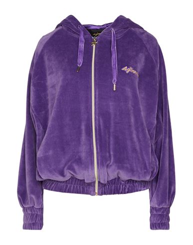 4giveness Woman Sweatshirt Purple Size S Cotton, Polyester