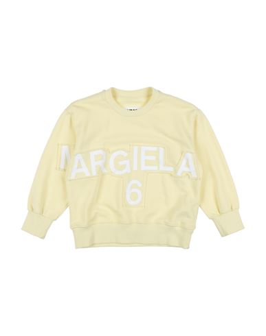 Mm6 Maison Margiela Babies'  Toddler Sweatshirt Light Yellow Size 6 Cotton, Elastane