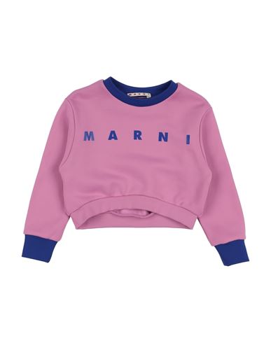 Marni Babies'  Toddler Girl Sweatshirt Light Purple Size 6 Polyamide, Cotton, Elastane In Pink