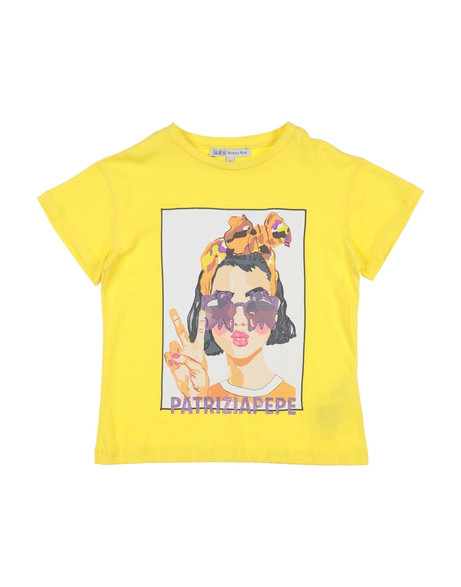Patrizia Pepe Kids' T-shirts In Yellow
