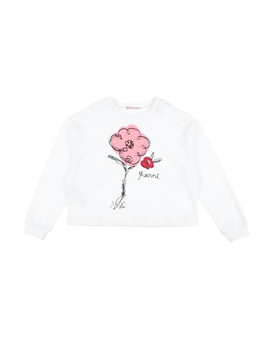 Shop Marni Toddler Girl Sweatshirt White Size 4 Cotton