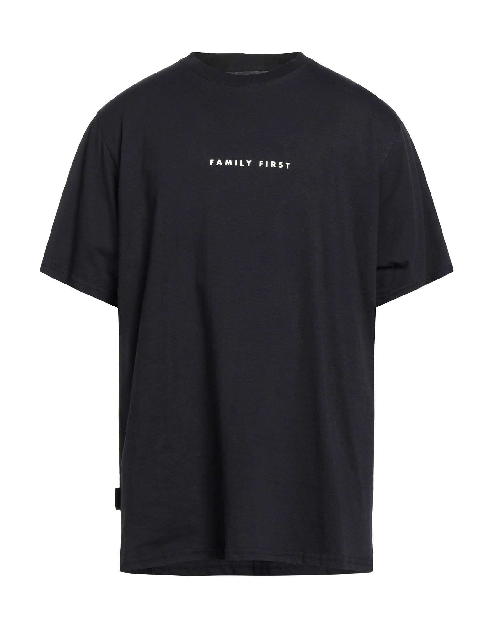 FAMILY FIRST MILANO FAMILY FIRST MILANO MAN T-SHIRT BLACK SIZE S COTTON