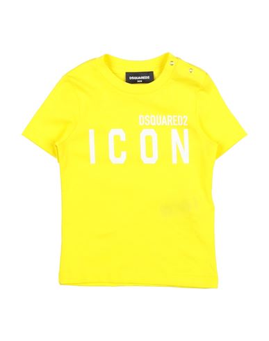 Dsquared2 Newborn T-shirt Yellow Size 3 Cotton In Yellow