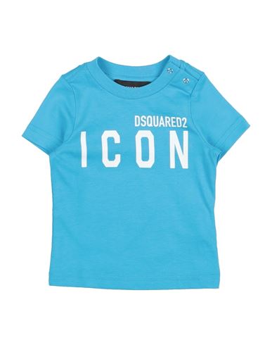 Dsquared2 Babies'  Newborn T-shirt Azure Size 3 Cotton In Blue