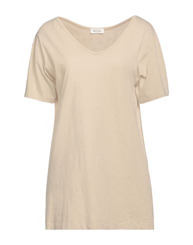 American Vintage Woman T-shirt Beige Size L Cotton