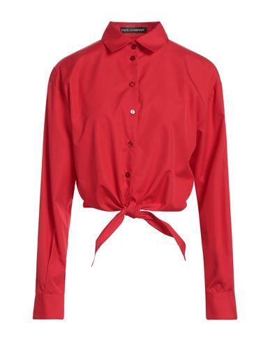 Dolce & Gabbana Woman Shirt Red Size 8 Cotton