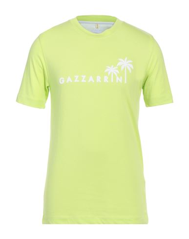 Gazzarrini Man T-shirt Acid Green Size Xxl Cotton