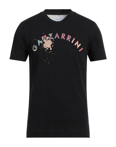 Gazzarrini Man T-shirt Black Size L Cotton