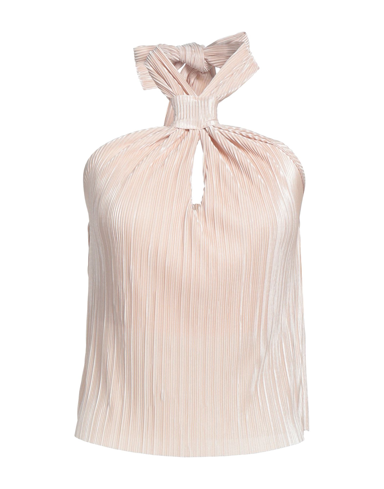 HAVEONE HAVEONE WOMAN TOP BEIGE SIZE M POLYESTER