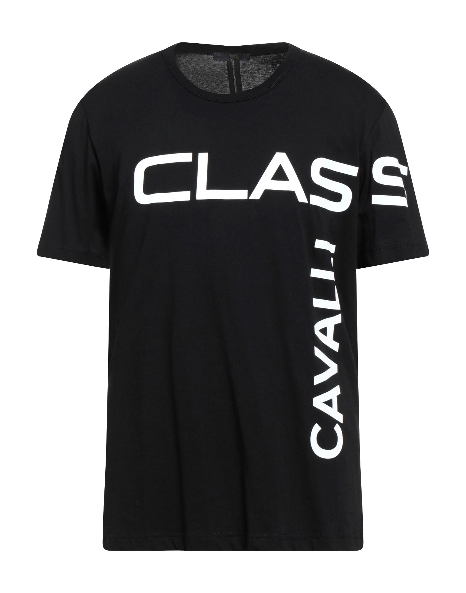 Shop Cavalli Class Man T-shirt Black Size Xl Cotton