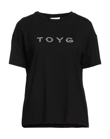 Toy G. Woman T-shirt Black Size L Cotton
