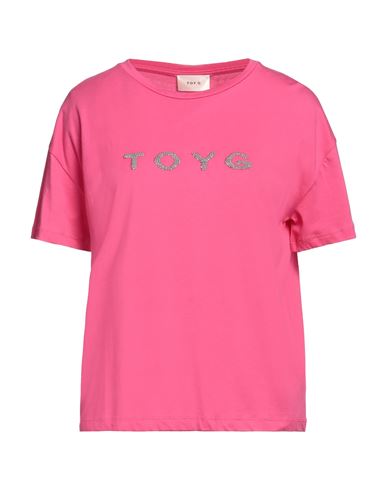 Toy G. Woman T-shirt Fuchsia Size M Cotton In Pink