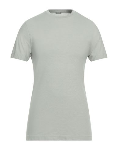 Zanone Man T-shirt Light Grey Size 44 Cotton