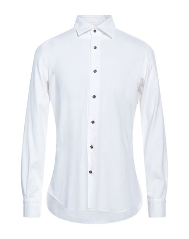 Barba Napoli Man Shirt White Size 16 Cotton