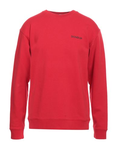 Dondup Man Sweatshirt Red Size L Cotton, Elastane