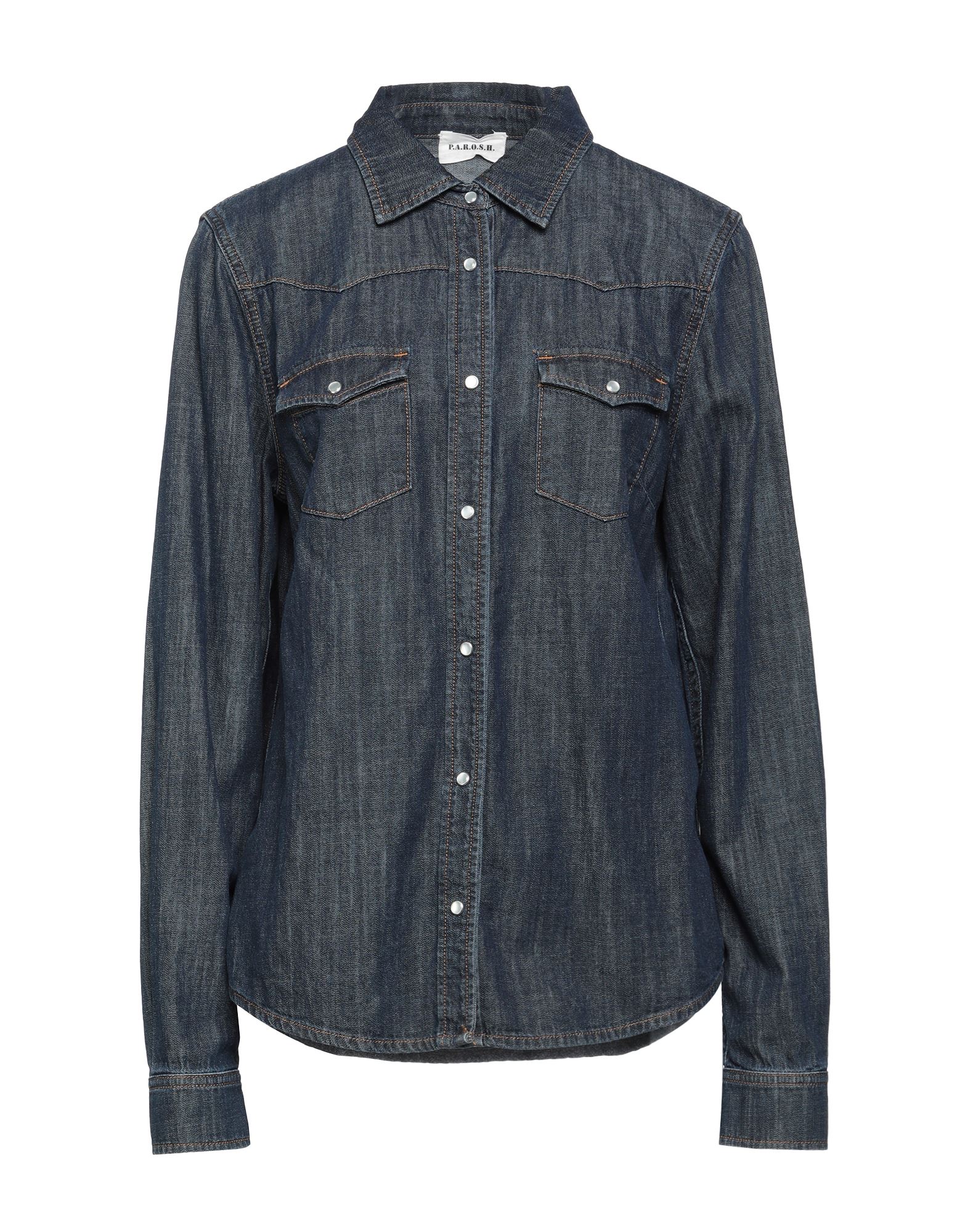 P.a.r.o.s.h Denim Shirts In Blue