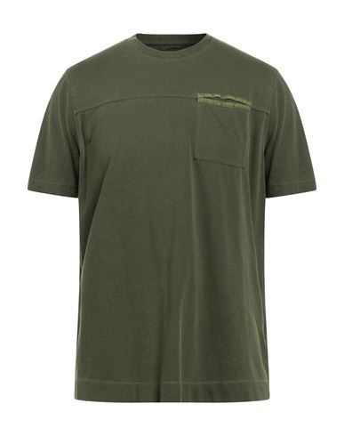 Heritage Man T-shirt Military Green Size 42 Cotton, Elastane