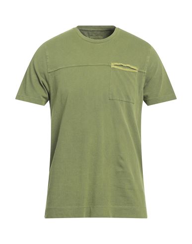 Heritage Man T-shirt Green Size 40 Cotton, Elastane