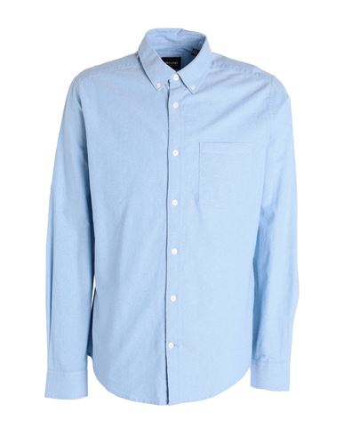 Only & Sons Man Shirt Light Blue Size S Cotton