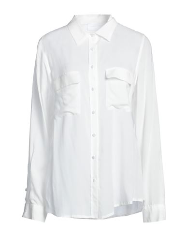 Merci .., Woman Shirt White Size L Viscose