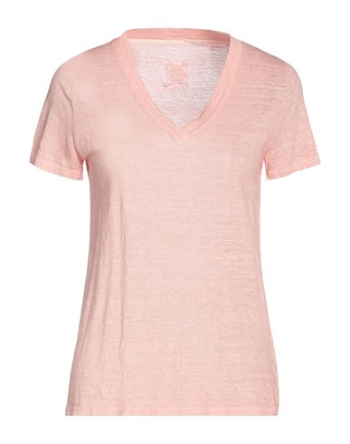 120% Woman T-shirt Pastel Pink Size S Linen