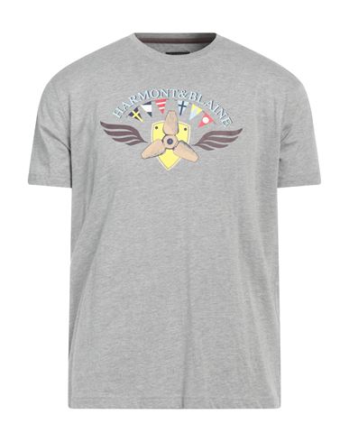 Harmont & Blaine Man T-shirt Grey Size Xxl Cotton
