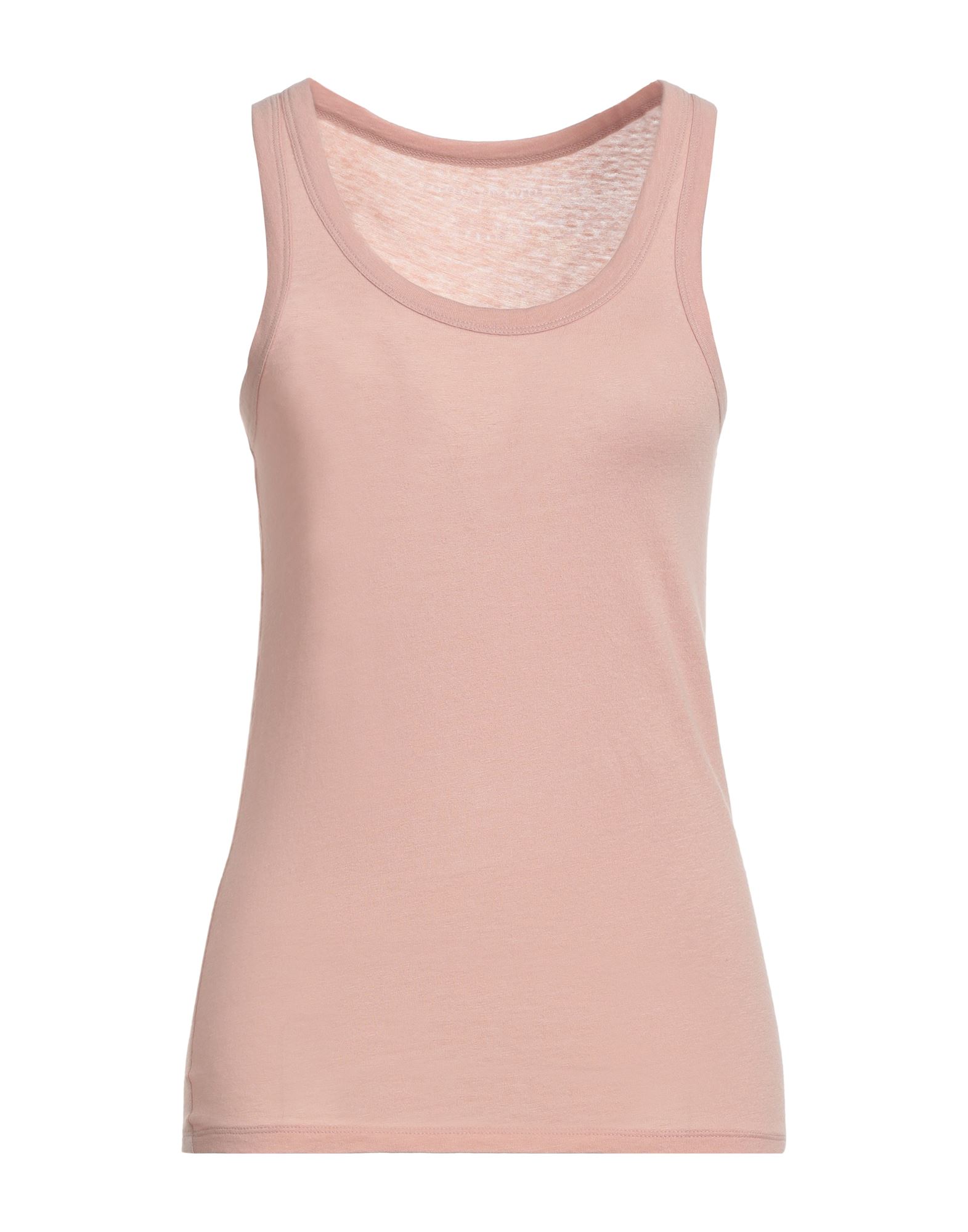 Shop Majestic Filatures Woman Tank Top Blush Size 1 Cotton, Cashmere In Pink