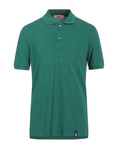 Shop Drumohr Man Polo Shirt Emerald Green Size 3xl Cotton