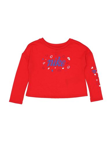 Nike Babies'  Toddler Girl T-shirt Red Size 6 Polyester, Viscose