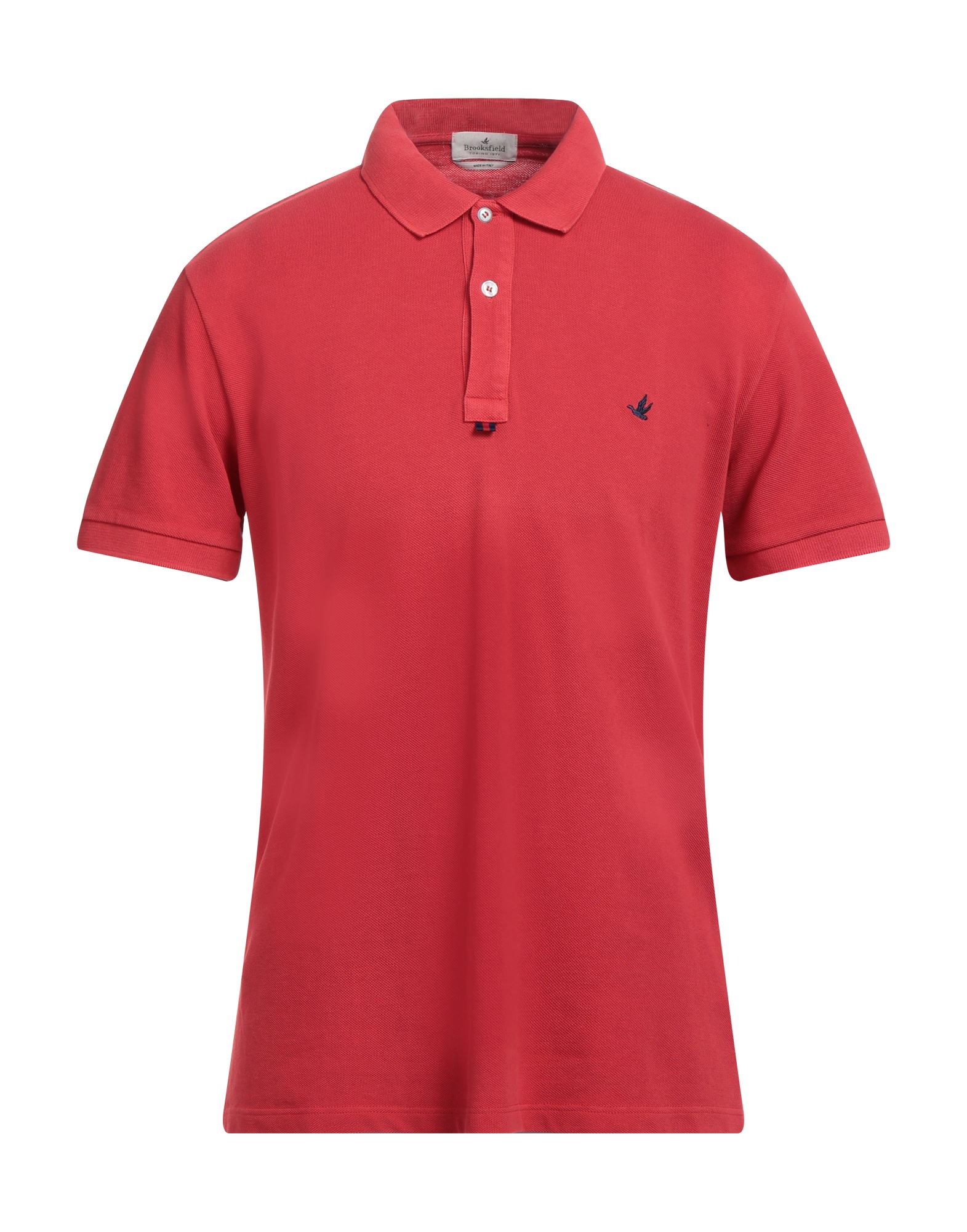 BROOKSFIELD BROOKSFIELD MAN POLO SHIRT RED SIZE 48 COTTON