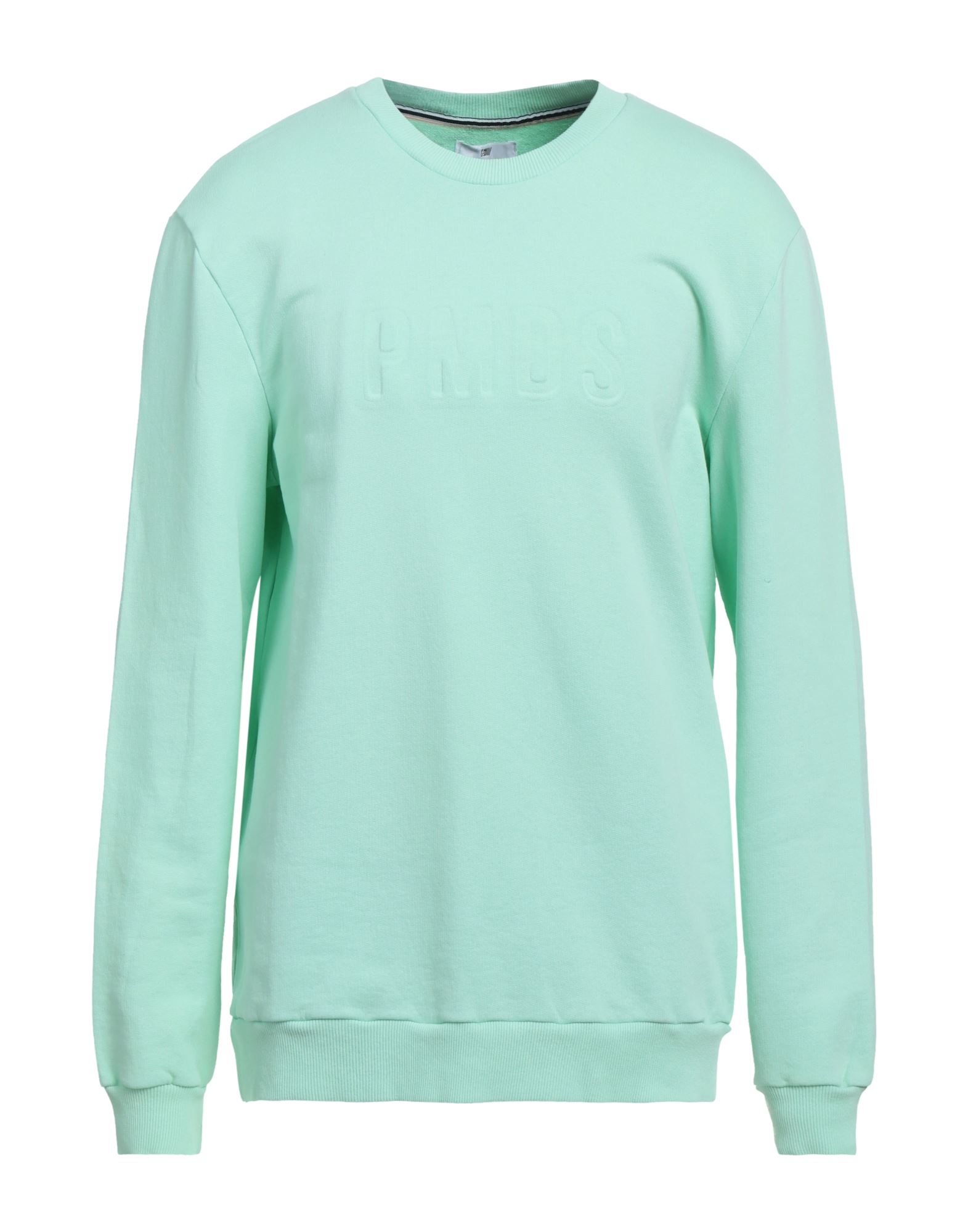 Shop Pmds Premium Mood Denim Superior Man Sweatshirt Light Green Size S Cotton