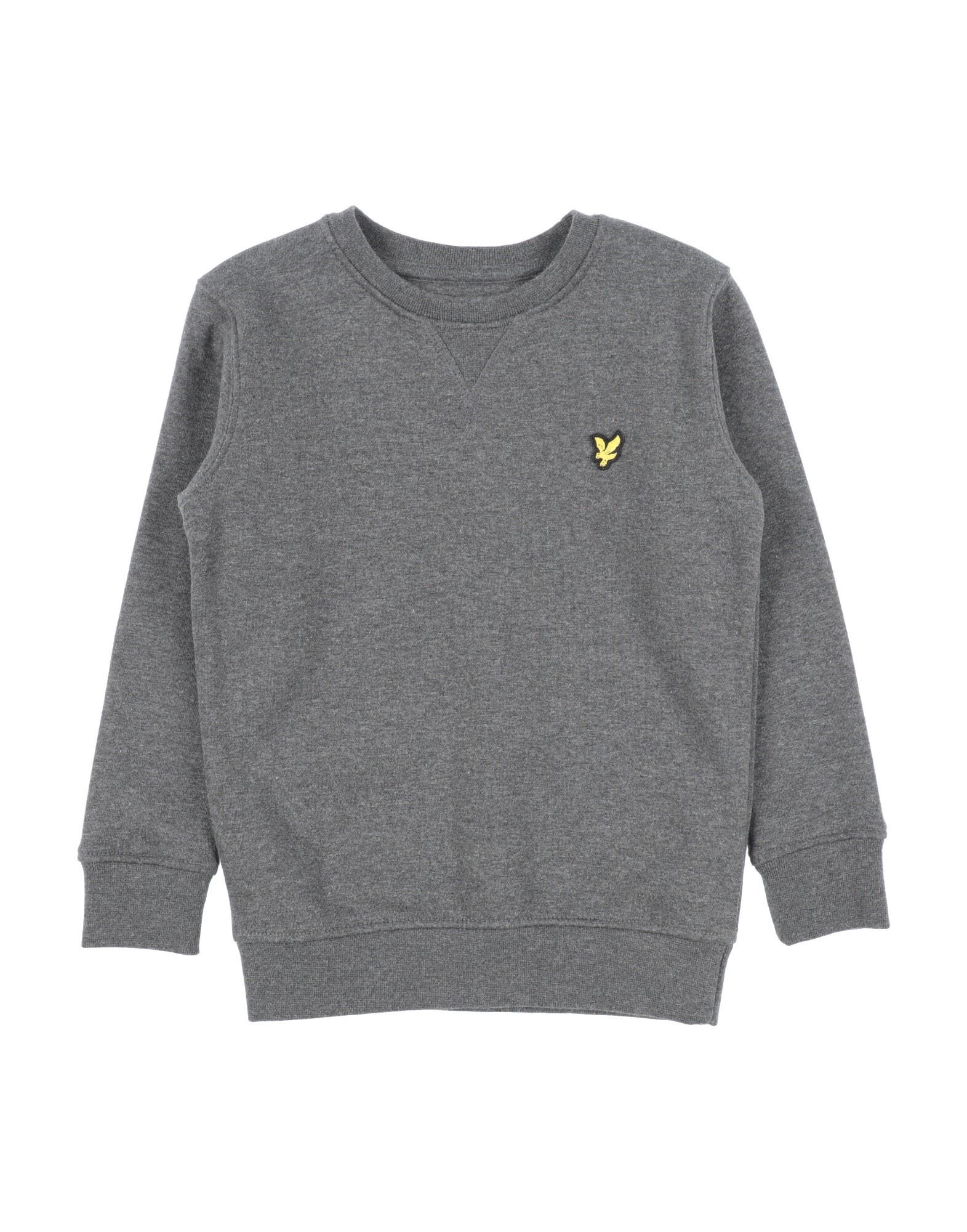 Lyle & Scott Kids'  Toddler Boy Sweatshirt Lead Size 7 Cotton, Polyester In Grey