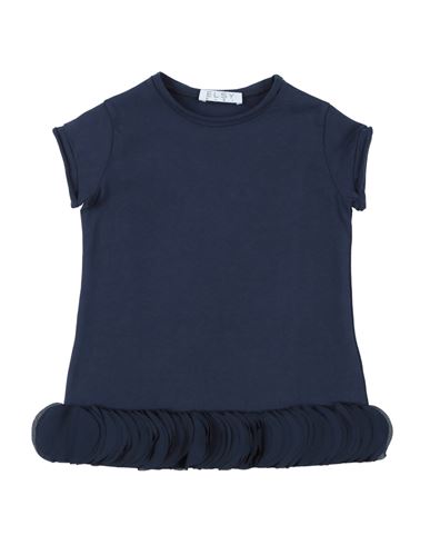 Elsy Babies'  Toddler Girl T-shirt Midnight Blue Size 7 Cotton, Elastane, Polyester