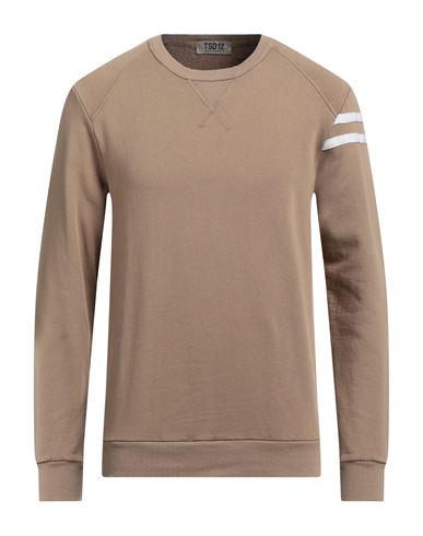 Tsd12 Man Sweatshirt Camel Size Xl Cotton In Beige