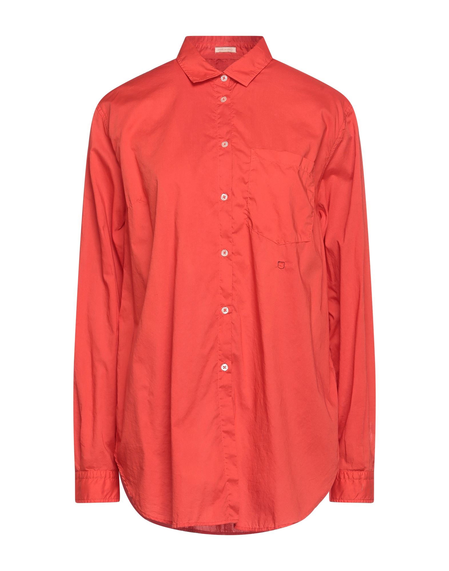 Shop Massimo Alba Woman Shirt Red Size S Cotton
