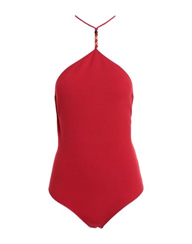 Shop Bottega Veneta Woman Top Red Size M Cashmere, Polyamide, Polyester, Elastane